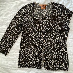 Tory Burch cheetah print sweater